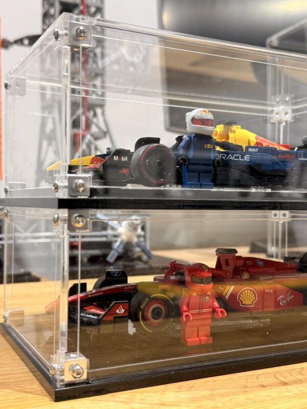 Vitrine pour LEGO® Speed Champions – Gamme F1 – Exposition sur meuble ou murale