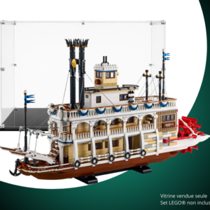 Vitrine pour le LEGO® River Steamboat / Le bateau à vapeur du Mississippi #21356