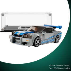 Vitrine pour LEGO® Speed Champions Nissan Skyline GT-R (R34) 2 Fast 2 Furious #76917