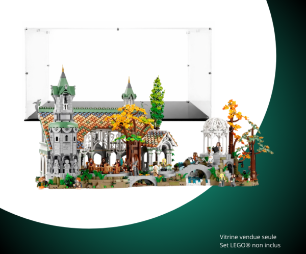 Vitrine pour le LEGO® Le Seigneur des Anneaux : Fondcombe (Rivendell) #10316
