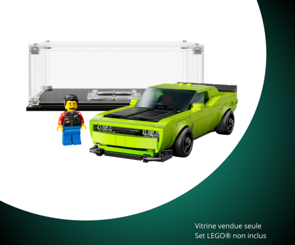Vitrine pour LEGO® Speed Champions Dodge Challenger SRT Hellcat #77237