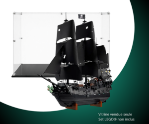 Vitrine pour LEGO® Le navire pirate du capitaine Jack Sparrow #10365