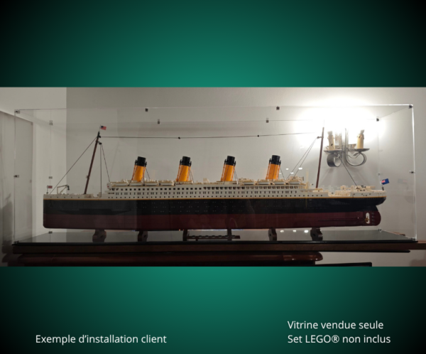 Vitrine pour LEGO® Icons Le Titanic #10294 — Visuel complémentaire 4 Vitrine pour LEGO Icons Le Titanic 10294