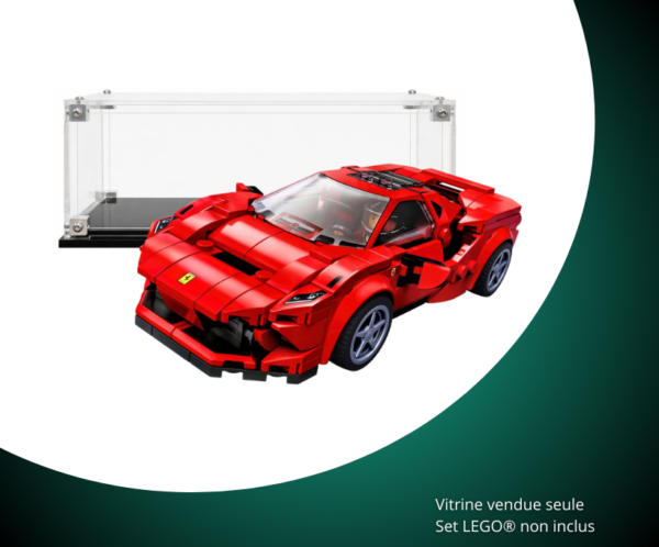 VitrineFactory - LEGO® - Visuel (64) Vitrine pour LEGO® Speed Champions Ferrari F8 Tributo #76895