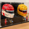 10 Vitrine pour LEGO® Scuderia Ferrari HP Casques Charles Leclerc & Lewis Hamilton #43014 / #43022