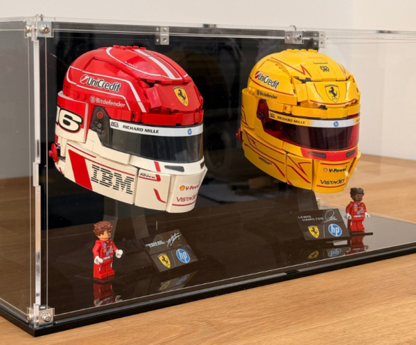 10 Vitrine pour LEGO® Scuderia Ferrari HP Casques Charles Leclerc & Lewis Hamilton #43014 / #43022