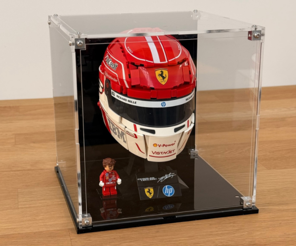 6 Vitrine pour LEGO® Scuderia Ferrari HP Casque de Charles Leclerc #43014