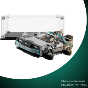 Vitrine pour LEGO® Speed Champions La machine à remonter le temps de Retour vers le futur #77256
