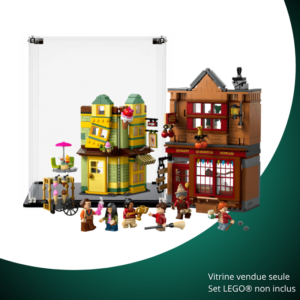 Vitrine pour LEGO® Harry Potter™ Magasin d’accessoires de Quidditch™ et marchand de glaces #76452