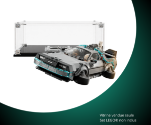 Vitrine pour LEGO® Speed Champions La machine à remonter le temps de Retour vers le futur #77256