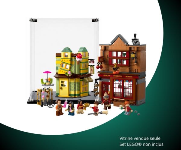 Vitrine pour LEGO® Harry Potter™ Magasin d'accessoires de Quidditch™ et marchand de glaces #76452
