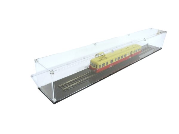 Vitrine pour train miniature – Échelle O (1:43) – Longueur 1000 mm