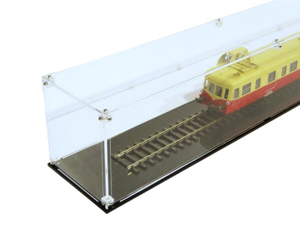Vitrine pour train miniature – Échelle O (1:43) – Longueur 1000 mm