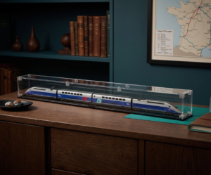 Vitrine pour train miniature – Échelle HO (1:87) – Longueur 1000 mm