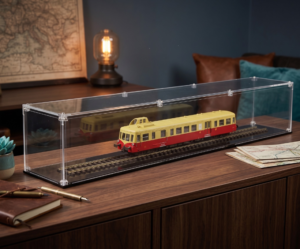 Vitrine pour train miniature – Échelle O (1:43) – Longueur 1000 mm