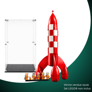 Vitrine pour LEGO® La fusée de Tintin® #21367