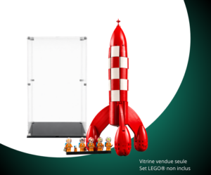 Vitrine pour LEGO® La fusée de Tintin® #21367