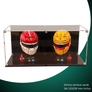 Vitrine pour LEGO® Scuderia Ferrari HP Casques Charles Leclerc & Lewis Hamilton #43014 / #43022