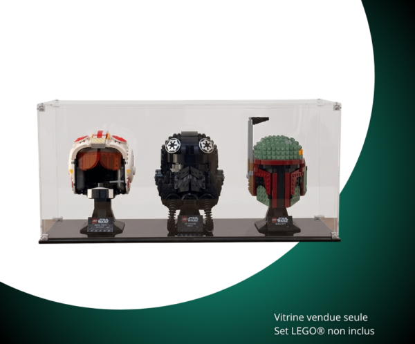 VitrineFactory - LEGO® - Visuel - 2026-06-23T150758.053 Vitrine pour 3 casques LEGO®