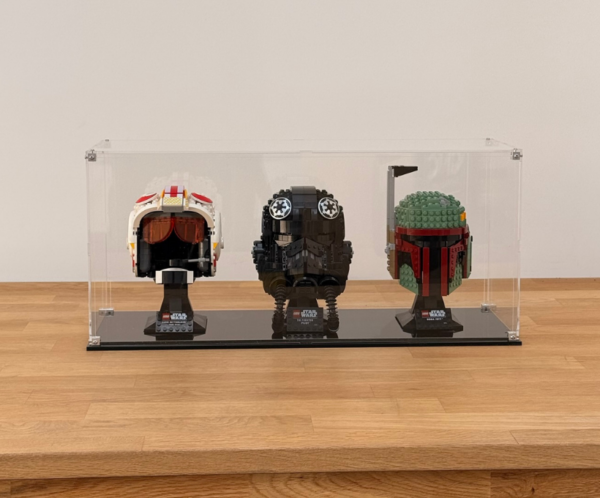 VitrineFactory - LEGO® - Visuel Page produit (13) Vitrine pour 3 casques LEGO®