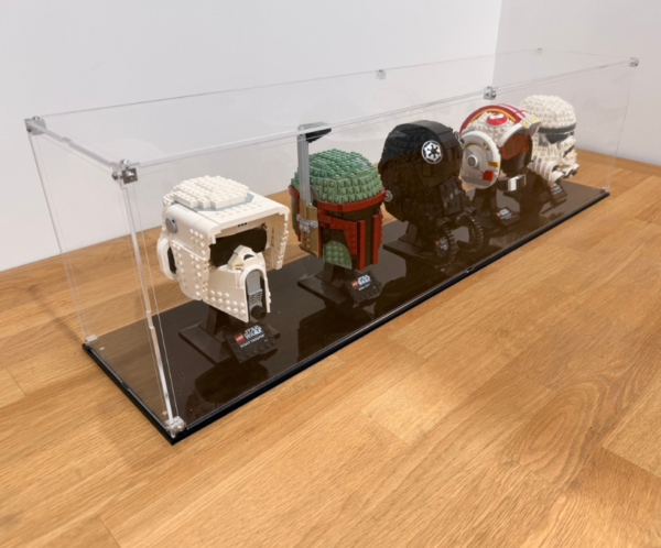VitrineFactory - LEGO® - Visuel Page produit (4) Vitrine pour 5 casques LEGO®