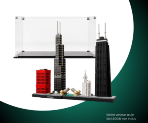 Vitrine pour LEGO® Architecture Chicago #21033 — Visuel principal Vitrine pour LEGO Architecture Chicago 21033