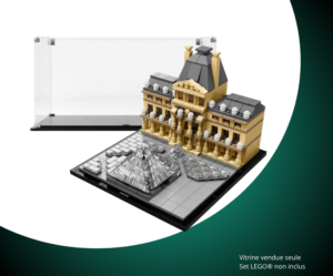 Vitrine pour LEGO® Architecture Le Louvre #21024 — Visuel principal Vitrine pour LEGO Architecture Le Louvre 21024