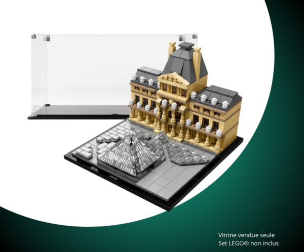 Vitrine pour LEGO® Architecture Le Louvre #21024 — Visuel principal Vitrine pour LEGO Architecture Le Louvre 21024
