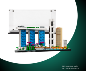 Vitrine pour LEGO® Architecture Singapour #21057 — Visuel principal Vitrine pour LEGO Architecture Singapour 21057