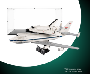 Vitrine pour LEGO® Icons Le Shuttle Carrier Aircraft #10360 — Visuel principal Vitrine pour LEGO Icons Le Shuttle Carrier Aircraft 10360