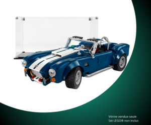 Vitrine pour LEGO® Icons Shelby Cobra 427 S/C #10357 — Visuel principal Vitrine pour LEGO Icons Shelby Cobra 427 S/C 10357