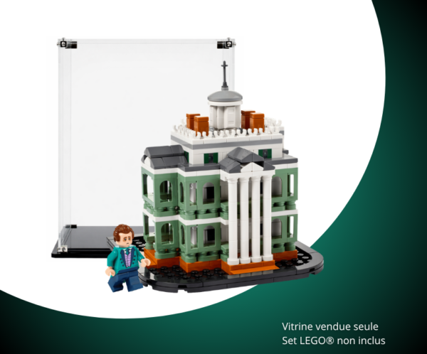 Vitrine pour LEGO® Disney™ Le manoir hanté de Disney miniature #40521 — Visuel principal Vitrine LEGO Le manoir hanté de Disney miniature 40521