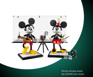 Vitrine pour LEGO® Disney™ Personnages à construire Mickey Mouse et Minnie Mouse #43179 — Visuel principal Vitrine LEGO Mickey et Minnie 43179