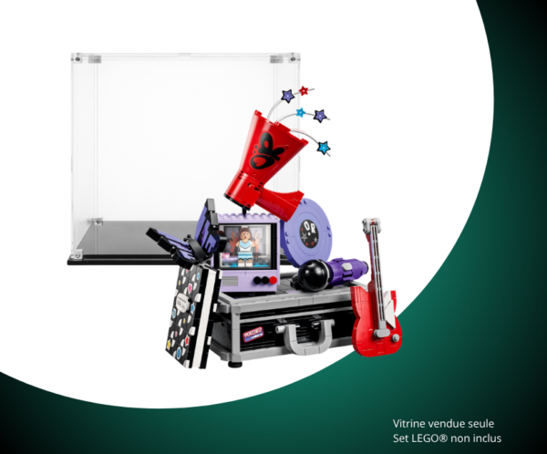 Vitrine pour LEGO® Editions La mallette secrète d'Olivia Rodrigo #43030 — Visuel principal Vitrine LEGO La mallette secrète d'Olivia Rodrigo 43030