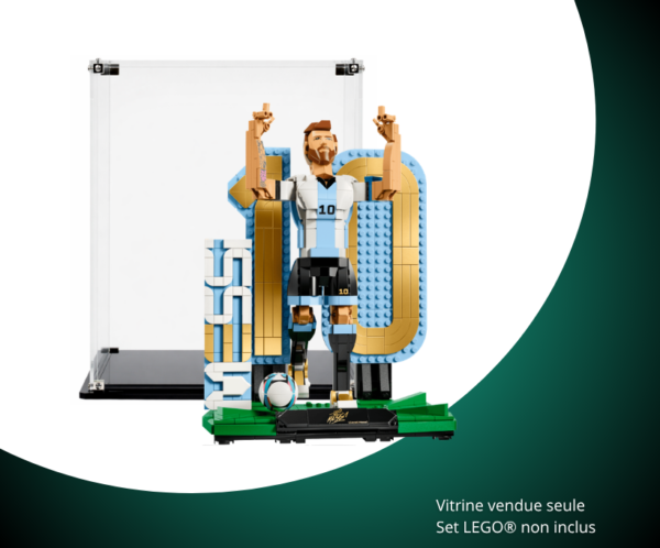 Vitrine LEGO Lionel Messi – Légende du foot 43015