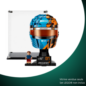Vitrine pour LEGO® Editions McLaren Mastercard F1® Team Casque d’Oscar Piastri #43017