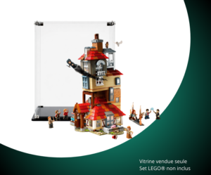 Vitrine pour LEGO® Harry Potter™ L'attaque du Terrier des Weasley™ #75980 — Visuel principal Vitrine LEGO L'attaque du Terrier des Weasley™ 75980