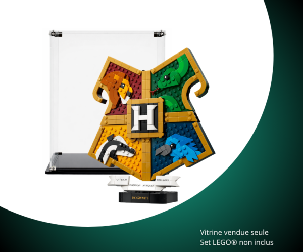 Vitrine LEGO Le blason des maisons de Poudlard 76462