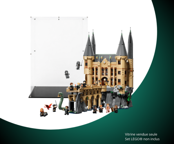 Vitrine LEGO Le château de Poudlard : l’aile Est 76473