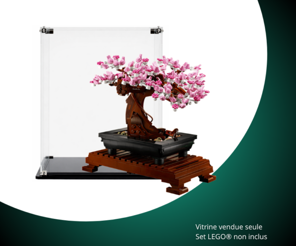 Vitrine pour LEGO® Icons Bonsaï #10281 — Visuel principal Vitrine pour LEGO Icons Bonsaï 10281