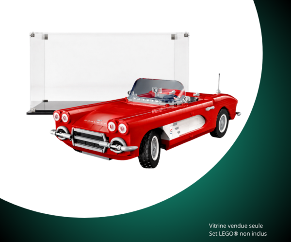 Vitrine pour LEGO® Icons Corvette #10321 — Visuel principal Vitrine pour LEGO Icons Corvette 10321