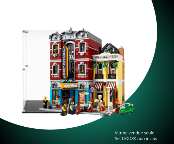 Vitrine pour LEGO® Icons Le club de jazz #10312 — Visuel principal Vitrine pour LEGO Icons Le club de jazz 10312