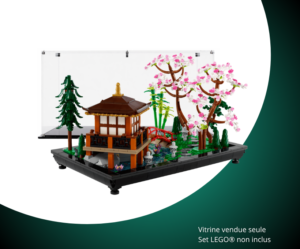 Vitrine pour LEGO® Icons Le jardin paisible #10315 — Visuel principal Vitrine pour LEGO Icons Le jardin paisible 10315