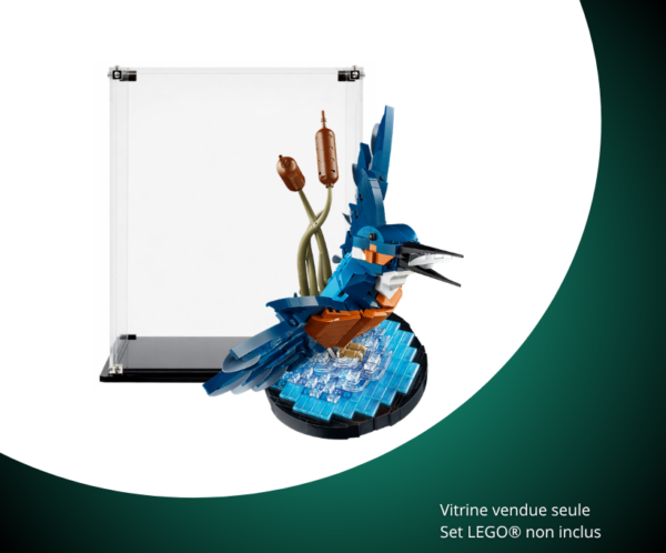 Vitrine pour LEGO Icons Le martin-pêcheur 10331