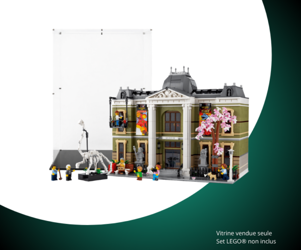 Vitrine pour LEGO® Icons Le Muséum d’Histoire naturelle #10326 — Visuel principal Vitrine LEGO Vitrine pour LEGO Icons Le Muséum 10326