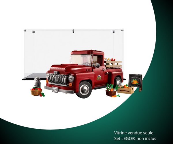 Vitrine pour LEGO® Icons Le pick-up #10290 — Visuel principal Vitrine pour LEGO Icons Le pick-up 10290