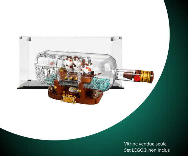 Vitrine pour LEGO Ideas Bateau en bouteille 92177