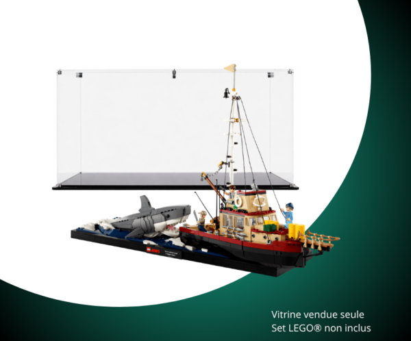 Vitrine pour LEGO® Ideas Les Dents de la mer #21350 — Visuel principal Vitrine pour LEGO Ideas Les Dents de la mer 21350