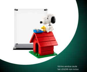 Vitrine pour LEGO Ideas Peanuts : la niche de Snoopy 21368