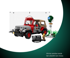 Vitrine pour LEGO® Jurassic World Jurassic Park Jeep® Wrangler #77984 — Visuel principal Vitrine LEGO Jurassic Park Jeep® Wrangler 77984